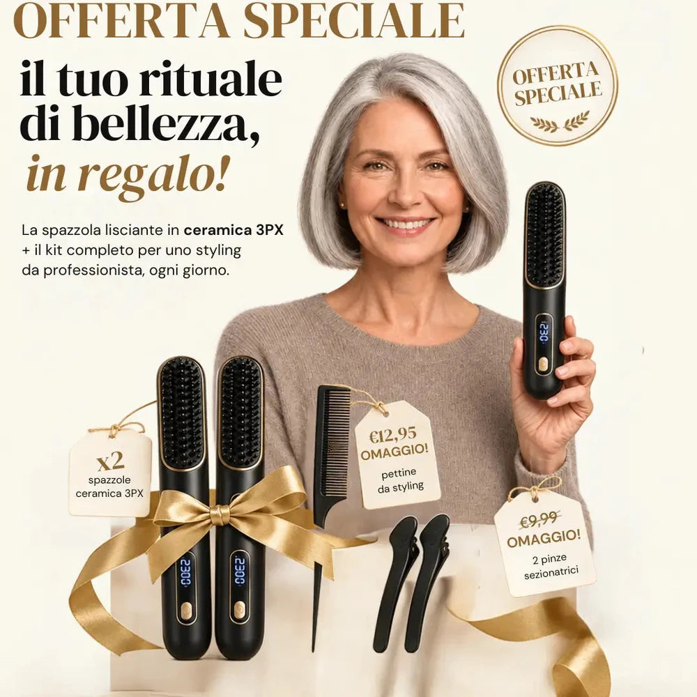 La PRIMA spazzola per capelli intelligente per capelli corti