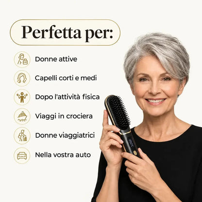La PRIMA spazzola per capelli intelligente per capelli corti