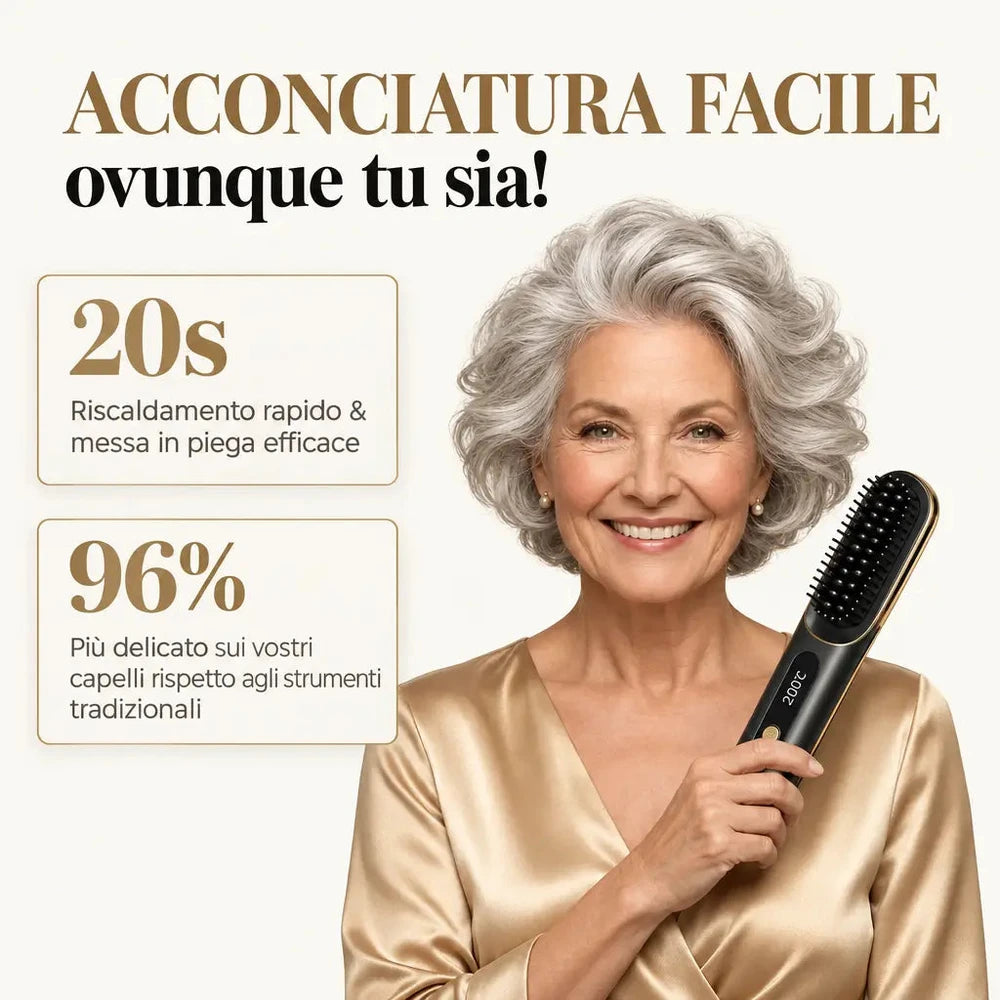 La PRIMA spazzola per capelli intelligente per capelli corti