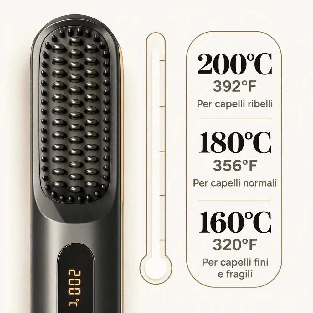 La PRIMA spazzola per capelli intelligente per capelli corti