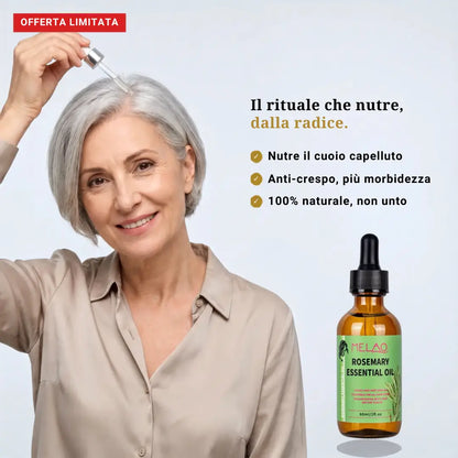 Olio di Rosmarino Chioma — Trattamento Cuoio Capelluto & Capelli più Pieni