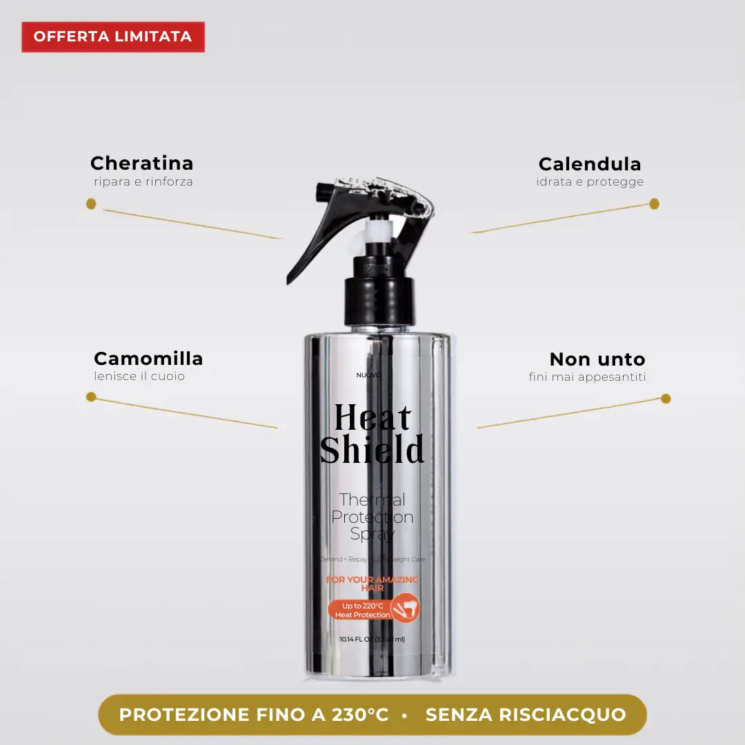 Spray Termoprotettore Chioma — Scudo di Calore per Capelli Fini