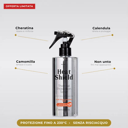 Spray Termoprotettore Chioma — Scudo di Calore per Capelli Fini