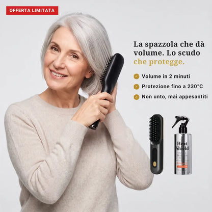 Spray Termoprotettore Chioma — Scudo di Calore per Capelli Fini