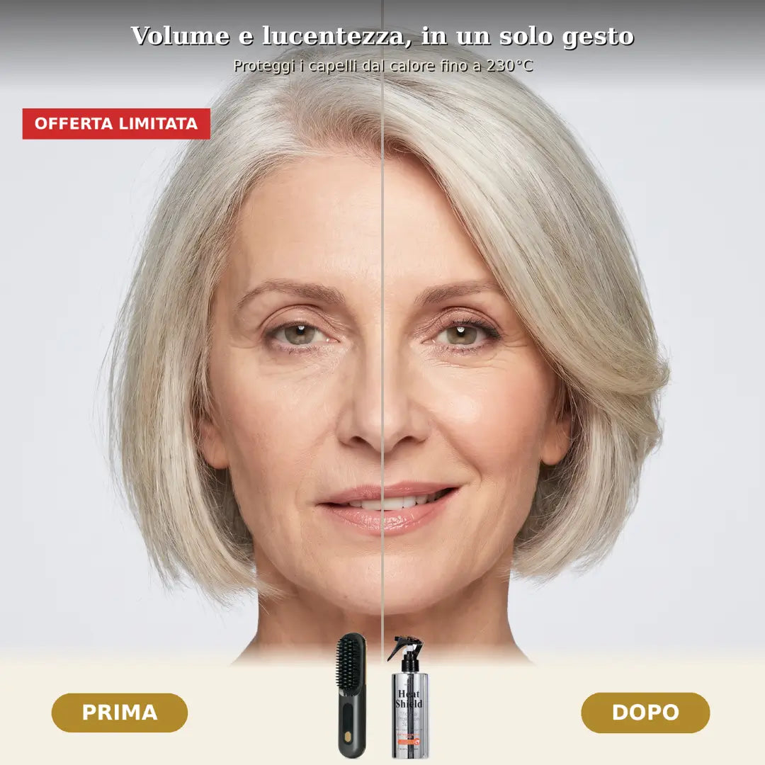 Spray Termoprotettore Chioma — Scudo di Calore per Capelli Fini