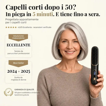 La PRIMA spazzola per capelli intelligente per capelli corti