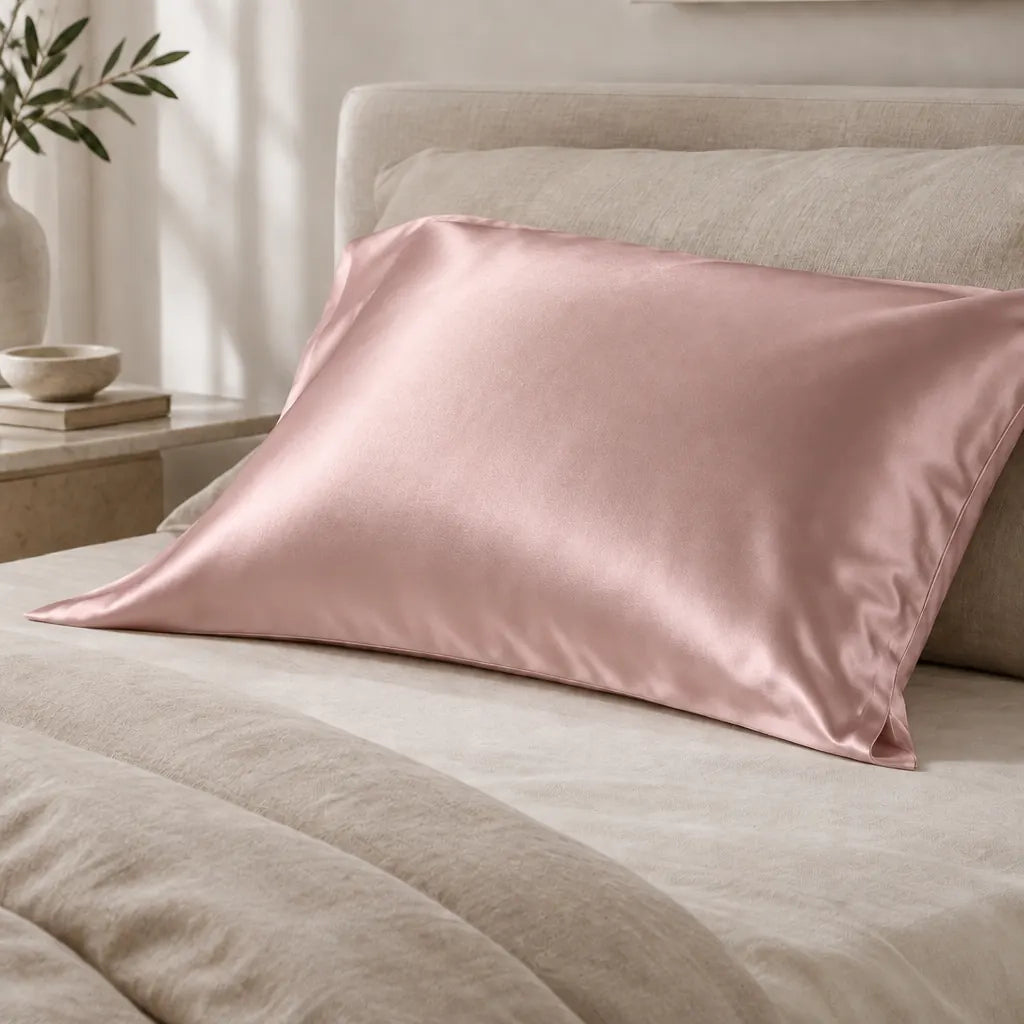 Federa in Seta Chioma colore Rosa cipria