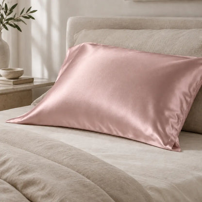 Federa in Seta Chioma colore Rosa cipria